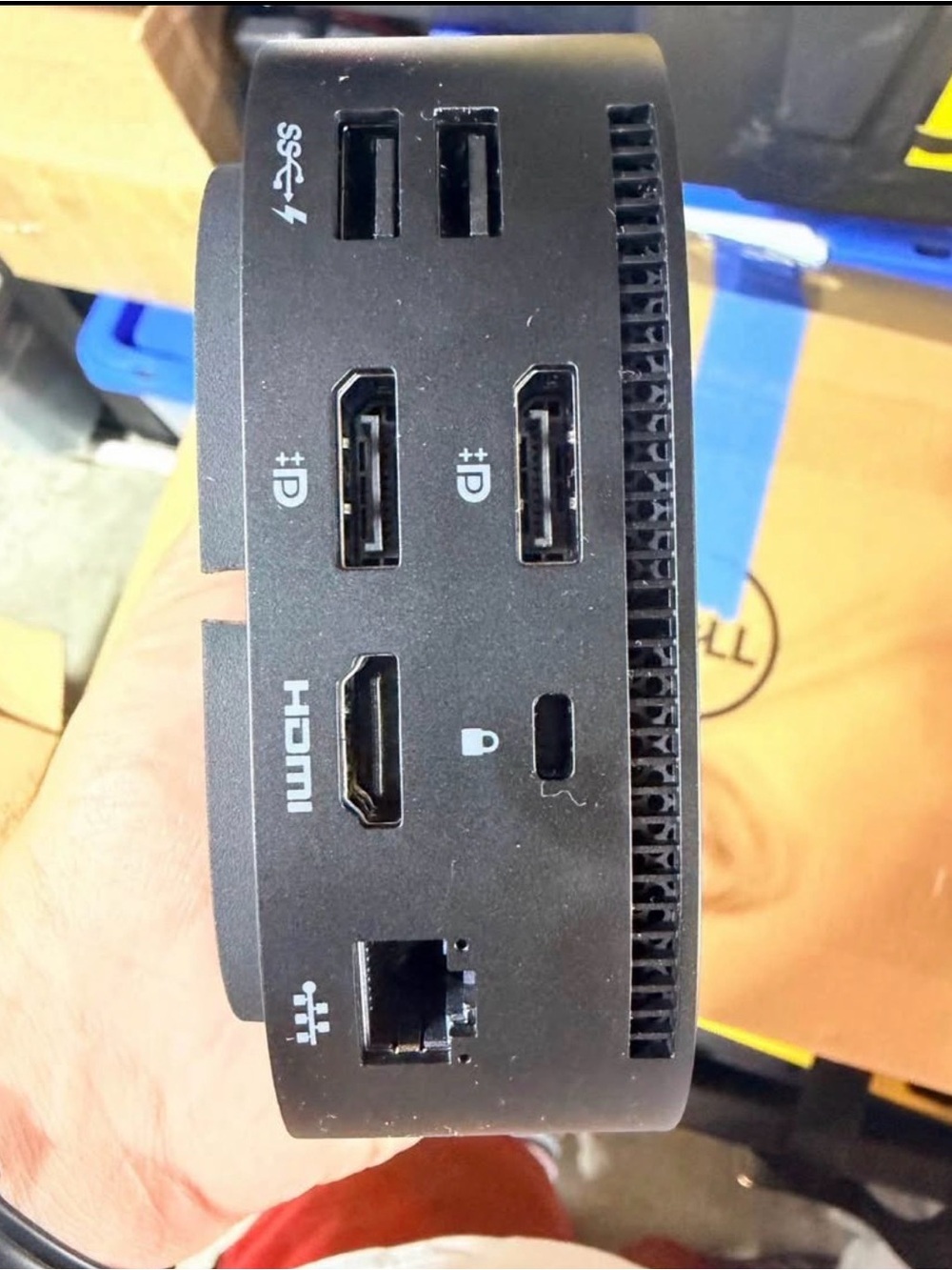 HP Dell Black Mini Docking Station with HDMI & USB Ports
